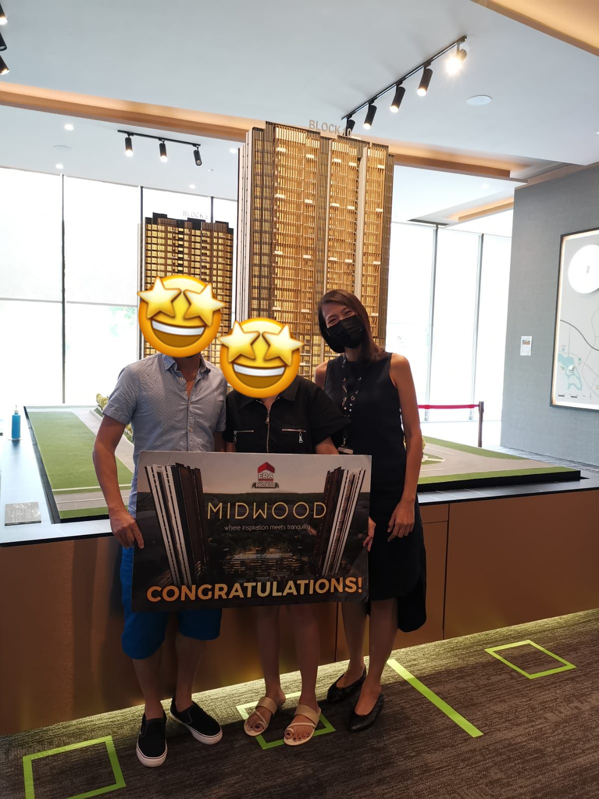 With a client family at their new condominium